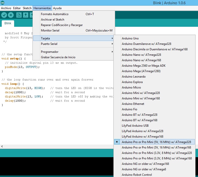 Programacion Pro Mini 2