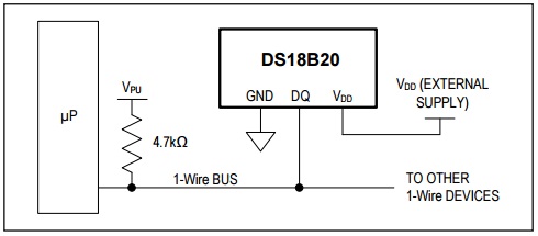 DS18B20 External Power