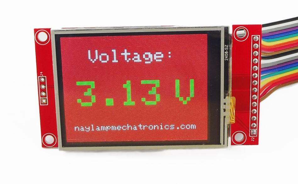 TFT y arduino voltimetro